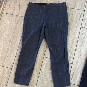 Women’s Navy Checkered Pants